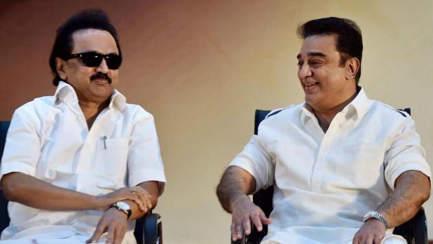 Kamal Haasan attended the diamond jubilee celebration of DMK's mouthpiece Murasoli in Chennai on August 10. (PTI) Kamal Haasan attended the diamond jubilee celebration of DMK's mouthpiece Murasoli in Chennai on August 10. (PTI)