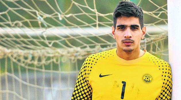 Gurpreet Singh Sandhu played for top flight Norwegian club Stabaek FC for three years and is heading back to India now.(HT Photo)