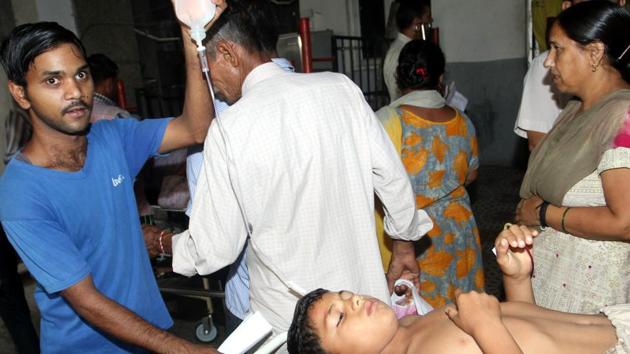 Injured being shifted to government medical college, in Jammu, on Wednesday. (HT Photo) Injured being shifted to government medical college, in Jammu, on Wednesday. (HT Photo)