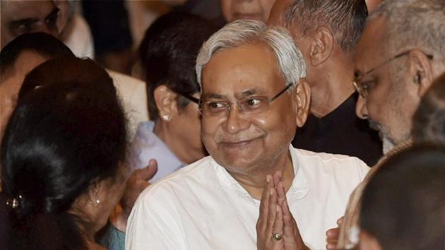 Bihar chief minister Nitish Kumar at the swearing-in ceremony of Vice President M Venkaiah Naidu in New Delhi on August 11. Even the most inveterate of Nitish’s admirers found hard to reconcile to the indecent haste with which he resigned and reassumed office (PTI) Bihar chief minister Nitish Kumar at the swearing-in ceremony of Vice President M Venkaiah Naidu in New Delhi on August 11. Even the most inveterate of Nitish’s admirers found hard to reconcile to the indecent haste with which he resigned and reassumed office (PTI)