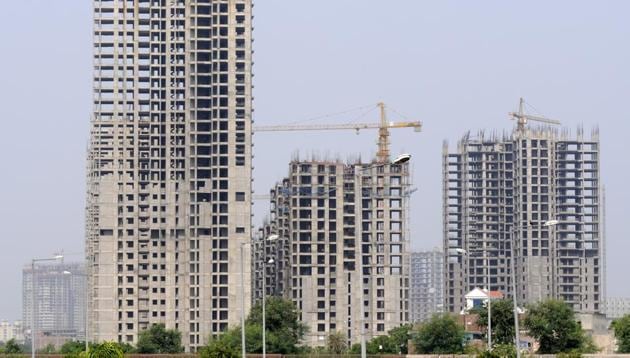 Jaypee’s incomplete housing projects. (Sunil Ghosh/HT Photo) Jaypee’s incomplete housing projects. (Sunil Ghosh/HT Photo)
