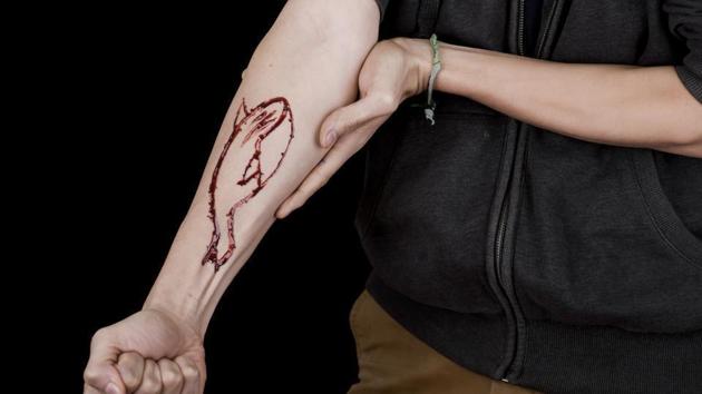 The Delhi High Court wondered why adults were getting into this game, in which dangerous tasks like inflicting of wounds on the body, are assigned to the player by administrators during a 50-day period.(HT Photo) The Delhi High Court wondered why adults were getting into this game, in which dangerous tasks like inflicting of wounds on the body, are assigned to the player by administrators during a 50-day period.(HT Photo)