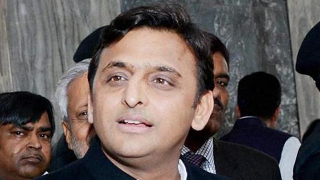 Former Uttar Pradesh chief minister Akhilesh Yadav was detained in Unnao district on Thursday.(PTI file photo)