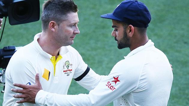 Former Australia cricket team skipper Michael Clarke says he doesn’t expect Aussie media to write good things about Indian cricket team skipper Virat Kohli but cricketers and fans Down Under like Kohli for the spirit he displays on the field. (Getty Images) Former Australia cricket team skipper Michael Clarke says he doesn’t expect Aussie media to write good things about Indian cricket team skipper Virat Kohli but cricketers and fans Down Under like Kohli for the spirit he displays on the field. (Getty Images)