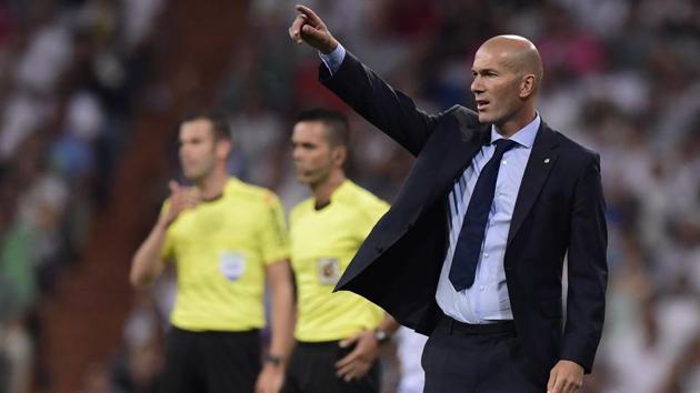 This is Zinedine Zidane’s seventh trophy with Real Madrid since taking over the managerial reins midway through the 2015/16 season. (AFP)