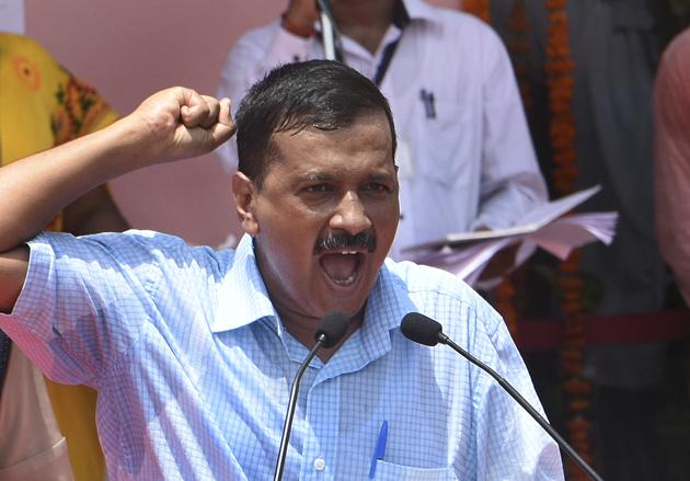 Delhi CM Arvind Kejriwal speaks on the occasion of Independence Day at Chhatrasal Stadium in New Delhi, on August 15, 2017. (Sushil Kumar/HT Photo) Delhi CM Arvind Kejriwal speaks on the occasion of Independence Day at Chhatrasal Stadium in New Delhi, on August 15, 2017. (Sushil Kumar/HT Photo)