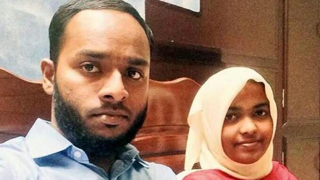 The Supreme Court has asked the NIA to probe the marriage between Hadiya (right), a Hindu woman who converted to Islam after marrying Shafin Jehan.(HT file photo)