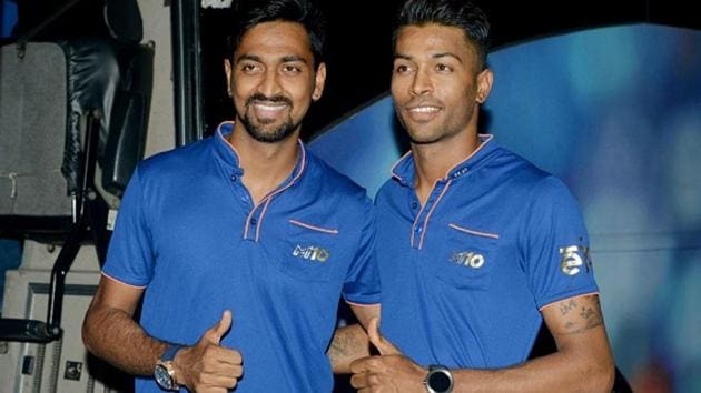 Hardik Pandya (right) and brother Krunal have been part of the Mumbai Indians in the last two seasons of the Indian Premier League (IPL), with this year’s edition proving to be a landmark one for both. (Getty Images) Hardik Pandya (right) and brother Krunal have been part of the Mumbai Indians in the last two seasons of the Indian Premier League (IPL), with this year’s edition proving to be a landmark one for both. (Getty Images)