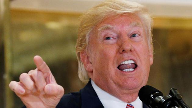 US President Donald Trump answers questions about his response to the violence, injuries and deaths at the ‘Unite the Right’ rally in Charlottesville as he talks to the media in the lobby of Trump Tower in Manhattan, on Tuesday. (Reuters) US President Donald Trump answers questions about his response to the violence, injuries and deaths at the ‘Unite the Right’ rally in Charlottesville as he talks to the media in the lobby of Trump Tower in Manhattan, on Tuesday. (Reuters)