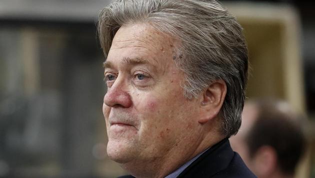 In this April 29, 2017, file photo, Steve Bannon, chief White House strategist to President Donald Trump is seen in Harrisburg. (AP) In this April 29, 2017, file photo, Steve Bannon, chief White House strategist to President Donald Trump is seen in Harrisburg. (AP)