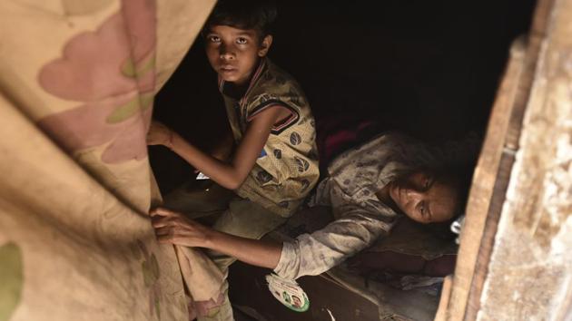 According to the government illegal immigrants like Rohingyas pose grave security challenges as they may be recruited by terrorist groups. In a communication to all states, the Union home ministry said, ‘the rise of terrorism in last few decades has become a serious concern for most nations as illegal migrants are more vulnerable to getting recruited by terrorist organizations.’ (Burhaan Kinu/HT PHOTO) According to the government illegal immigrants like Rohingyas pose grave security challenges as they may be recruited by terrorist groups. In a communication to all states, the Union home ministry said, ‘the rise of terrorism in last few decades has become a serious concern for most nations as illegal migrants are more vulnerable to getting recruited by terrorist organizations.’ (Burhaan Kinu/HT PHOTO)