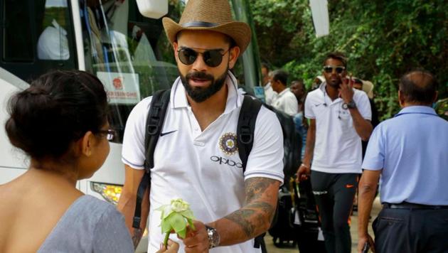 The Virat Kohli-led Indian cricket team reached Dambulla ahead of their ODI series opener against Sri Lanka on Sunday. (Twitter/bcci)