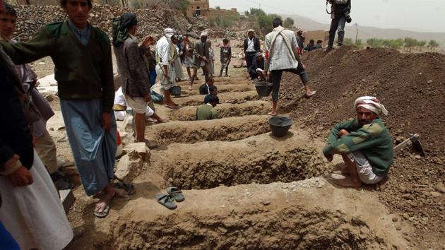 The Saudi-led coalition had been named on the blacklist last year after the U.N. report blamed it for 60 percent of child deaths and injuries in Yemen in 2015 . (AFP File Photo) The Saudi-led coalition had been named on the blacklist last year after the U.N. report blamed it for 60 percent of child deaths and injuries in Yemen in 2015 . (AFP File Photo)