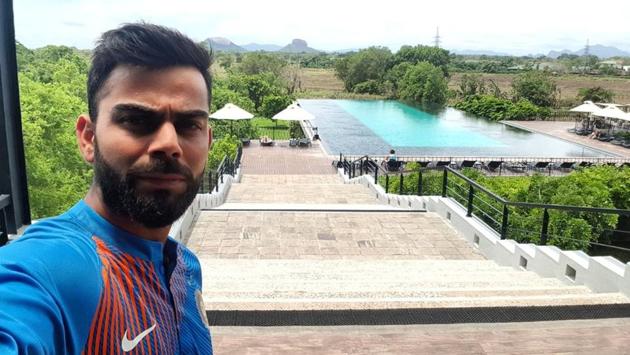 “At Dambulla for the ODIs now, another beautiful location,” Virat Kohli tweeted on Friday morning. (Twitter/imVkohli)