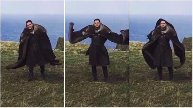Kit Harington is taking inspiration from Drogon. Kit Harington is taking inspiration from Drogon.