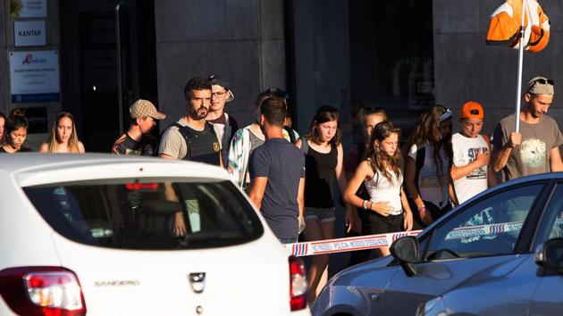 Police evacuate people after a van crashed into pedestrians near the Las Ramblas avenue in central Barcelona. Islamic State’s Amaq news agency said, ‘The perpetrators of the Barcelona attack are soldiers of the Islamic State and carried out the operation in response to calls for targeting coalition states’ - a reference to a U.S. led coalition against the Sunni militant group. (REUTERS)