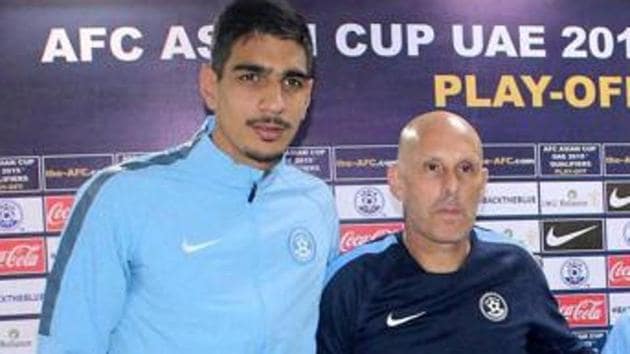 Gurpreet Singh Sandhu is the No. 1 choice goalkeeper of Stephen Constantine-coached Indian football team. (PTI) Gurpreet Singh Sandhu is the No. 1 choice goalkeeper of Stephen Constantine-coached Indian football team. (PTI)