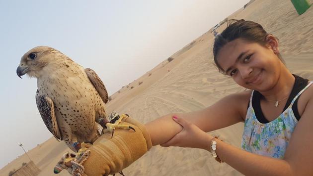 Gutsy girl: Courage to overcome fear is the only key to a safe future for our daughters. This photo is of my 11-year-old daughter, Nainika Cheema, in Dubai on April 15, 2017. (Contributed by Damanpreet Cheema)
