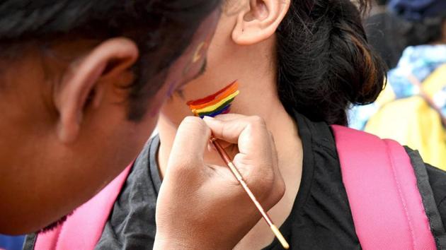 QGraphy captured two of 700 participants at the Pune LGBT Pride at Sambhaji Park on June 11.