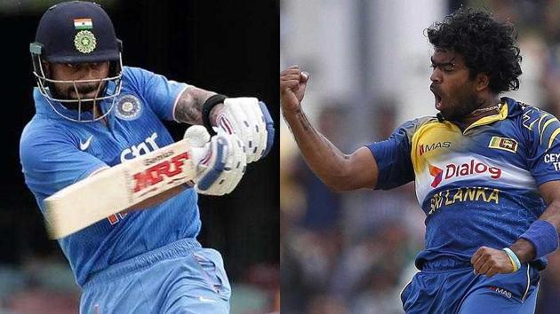 Virat Kohli’s duel with Lasith Malinga will be an interesting one to watch out for in the five-ODI series between India vs Sri Lanka, starting August 20. (HT Photo) Virat Kohli’s duel with Lasith Malinga will be an interesting one to watch out for in the five-ODI series between India vs Sri Lanka, starting August 20. (HT Photo)