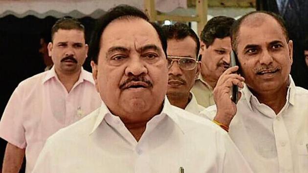 The complaint alleged that while senior BJP leader Eknath Khadse claimed agriculture was his only source of income other than public office, there had been “huge inflow of funds into his bank accounts”. (FIle photo) The complaint alleged that while senior BJP leader Eknath Khadse claimed agriculture was his only source of income other than public office, there had been “huge inflow of funds into his bank accounts”. (FIle photo)