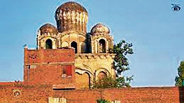 ‘Guru da Kotha’, a gurdwara built during the time of Guru Arjan Dev at Wazirabad. (HT Photo) ‘Guru da Kotha’, a gurdwara built during the time of Guru Arjan Dev at Wazirabad. (HT Photo)
