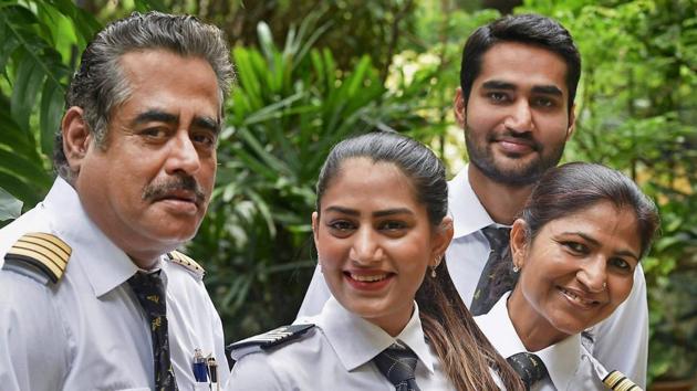 The Ultimate Sky Team, left to right, Rohit Bhasin, Niharika Bhasin, Nivedita Bhasin and Rohan Bhasin (PTI Photo) The Ultimate Sky Team, left to right, Rohit Bhasin, Niharika Bhasin, Nivedita Bhasin and Rohan Bhasin (PTI Photo)