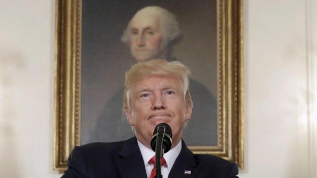 US President Donald Trump at the White House in Washington. (AP file) US President Donald Trump at the White House in Washington. (AP file)