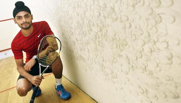 Harinder Pal Sandhu during is disheartened with Arjuna Award snub. (Hindustan Times) Harinder Pal Sandhu during is disheartened with Arjuna Award snub. (Hindustan Times)
