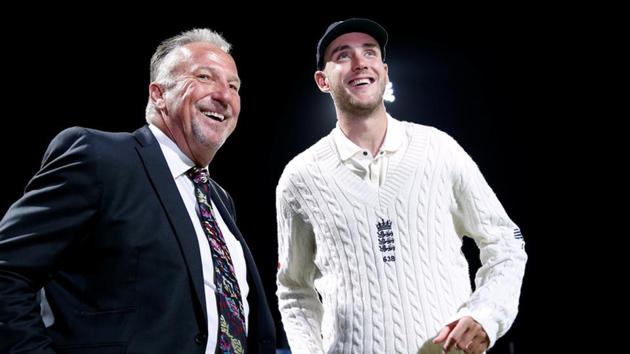 As England wrapped up a stunning innings and 209-run victory over the West Indies, Stuart Broad (R) celebrated his own personal milestone. (Action Images via Reuters) As England wrapped up a stunning innings and 209-run victory over the West Indies, Stuart Broad (R) celebrated his own personal milestone. (Action Images via Reuters)
