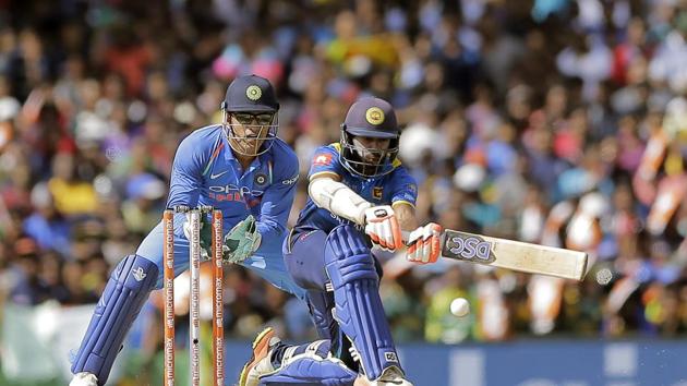 India won the toss and chose to bat against Sri Lanka in the first ODI in Dambulla but Niroshan Dickwella and Danushka Gunathilaka strung a solid opening partnership. (AP)