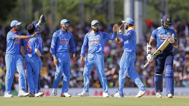India finally got the breakthrough and suddenly, Sri Lanka lost momentum. (AP)