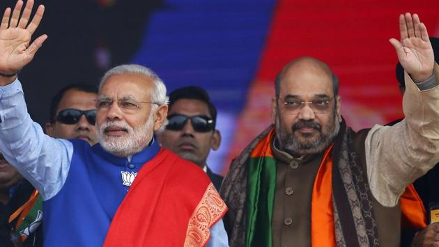Prime Minister Narendra Modi (L) and BJP chief Amit Shah. (Reuters file)