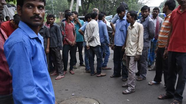 Earlier this month, three sanitation workers lost their lives in the sewer at Jal Vihar (pictured) in New Delhi.(Saumya Khandelwal/HT Photo)