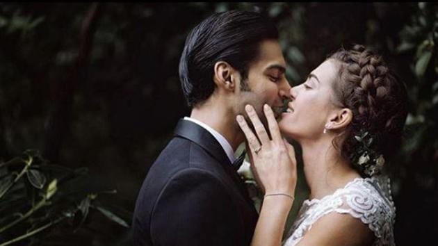 Model Alicia Kom married her long-time model boyfriend Prabh Uppal in an intimate ceremony.(Instagram)