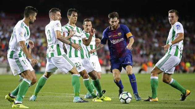 Barcelona superstar Lionel Messi has been linked with a transfer to English Premier League giants Manchester City. (AP) Barcelona superstar Lionel Messi has been linked with a transfer to English Premier League giants Manchester City. (AP)