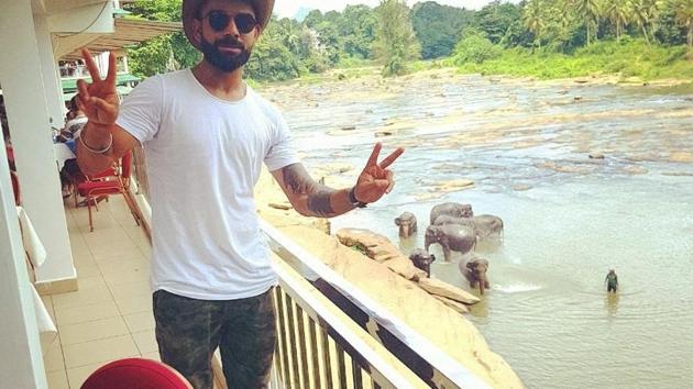 Indian cricket team skipper Virat Kohli tweeted this picture on Monday, writing that he felt blissful watching the ‘playfulness and innocence’ of the elephants in Sri Lankan wilderness. (Twitter.com) Indian cricket team skipper Virat Kohli tweeted this picture on Monday, writing that he felt blissful watching the ‘playfulness and innocence’ of the elephants in Sri Lankan wilderness. (Twitter.com)
