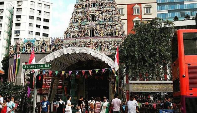 The temple on 141 Serangoon Road is a well-known landmark in the Little India area. According to the temple website, it is one of the oldest in Singapore and was built by early Indian migrant workers. (Twitter Photo) The temple on 141 Serangoon Road is a well-known landmark in the Little India area. According to the temple website, it is one of the oldest in Singapore and was built by early Indian migrant workers. (Twitter Photo)