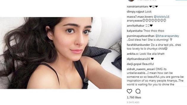 Farah Khan took a mean jibe at Chunky on Ananya’s picture.(Instagram)