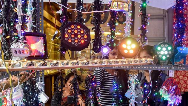 The LED lights at Dadar will add to the shine. (Kunal Patil/HT Photo) 