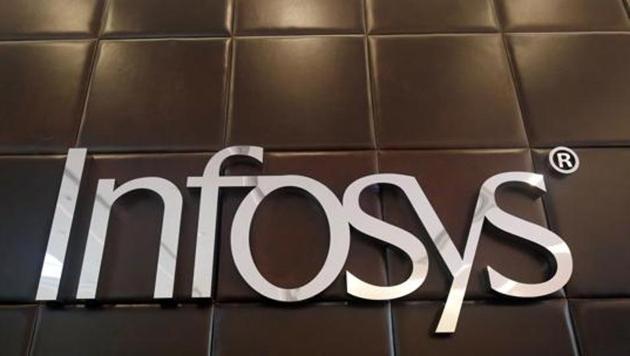 The logo of Infosys is pictured inside the company's headquarters in Bengaluru, India, April 13, 2017. (REUTERS Photo) The logo of Infosys is pictured inside the company's headquarters in Bengaluru, India, April 13, 2017. (REUTERS Photo)