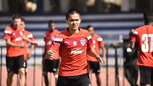 Sunil Chhetri will be one of the key players for Bengaluru FC against April 25 SC in the AFC Cup inter-zone semi-final. (Bengaluru FC) Sunil Chhetri will be one of the key players for Bengaluru FC against April 25 SC in the AFC Cup inter-zone semi-final. (Bengaluru FC)
