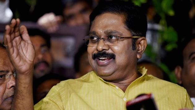 TTV Dhinakaran addressing media at his residence in Chennai on August 4, 2017. (PTI) TTV Dhinakaran addressing media at his residence in Chennai on August 4, 2017. (PTI)