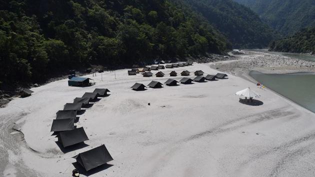 The cabinet took the decision in the backdrop of the National Green Tribunal ban of camping sites on the banks of river Ganga. (HT FILE) The cabinet took the decision in the backdrop of the National Green Tribunal ban of camping sites on the banks of river Ganga. (HT FILE)
