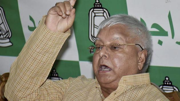 RJD chief Lalu Prasad. (PTI) RJD chief Lalu Prasad. (PTI)