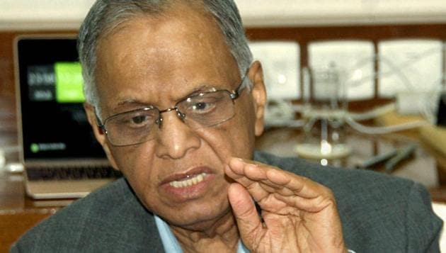 Infosys co-founder NR Narayana Murthy during an Interview in Bengaluru on June 30, 2017. (PTI File Photo) Infosys co-founder NR Narayana Murthy during an Interview in Bengaluru on June 30, 2017. (PTI File Photo)