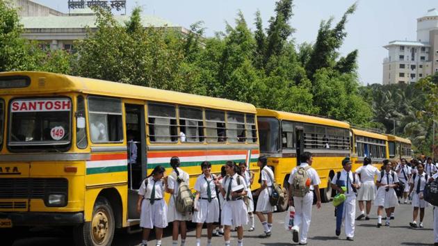 The bus belonged Lagna Devi Tarakant senior secondary college run by BJP MLA Suresh Tiwari. (HT File) The bus belonged Lagna Devi Tarakant senior secondary college run by BJP MLA Suresh Tiwari. (HT File)