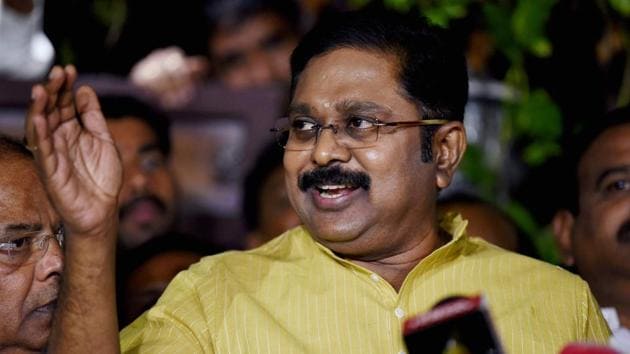 AIADMK (Amma) Deputy General Secretary TTV Dhinakaran addressing media at his residence in Chennai on August 4, 2017. (PTI) AIADMK (Amma) Deputy General Secretary TTV Dhinakaran addressing media at his residence in Chennai on August 4, 2017. (PTI)