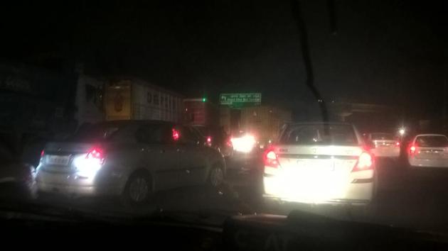 Massive construction work is on at NH-24 from Sarai Kale Khan up to UP Gate for the expansion of the arterial road and the building of Meerut Expressway. Driving gets dangerous at night as streetlights are not working. Massive construction work is on at NH-24 from Sarai Kale Khan up to UP Gate for the expansion of the arterial road and the building of Meerut Expressway. Driving gets dangerous at night as streetlights are not working.