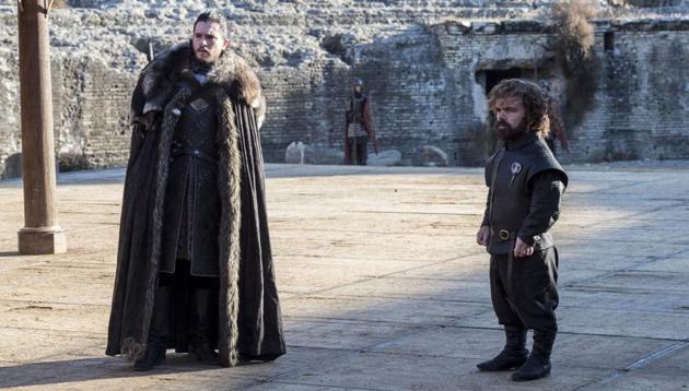 Game of Thrones finale episode preview photos: Jon and Tyrion are sure to have a tough time convincing Dany. (HBO) Game of Thrones finale episode preview photos: Jon and Tyrion are sure to have a tough time convincing Dany. (HBO)